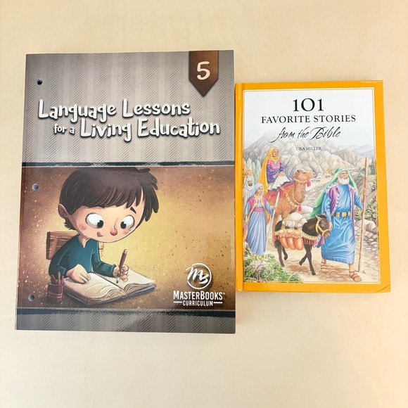 Master Books Other - Master Books Language Arts Level 5 Set of 2 NEW Homeschool Curriculum Bible